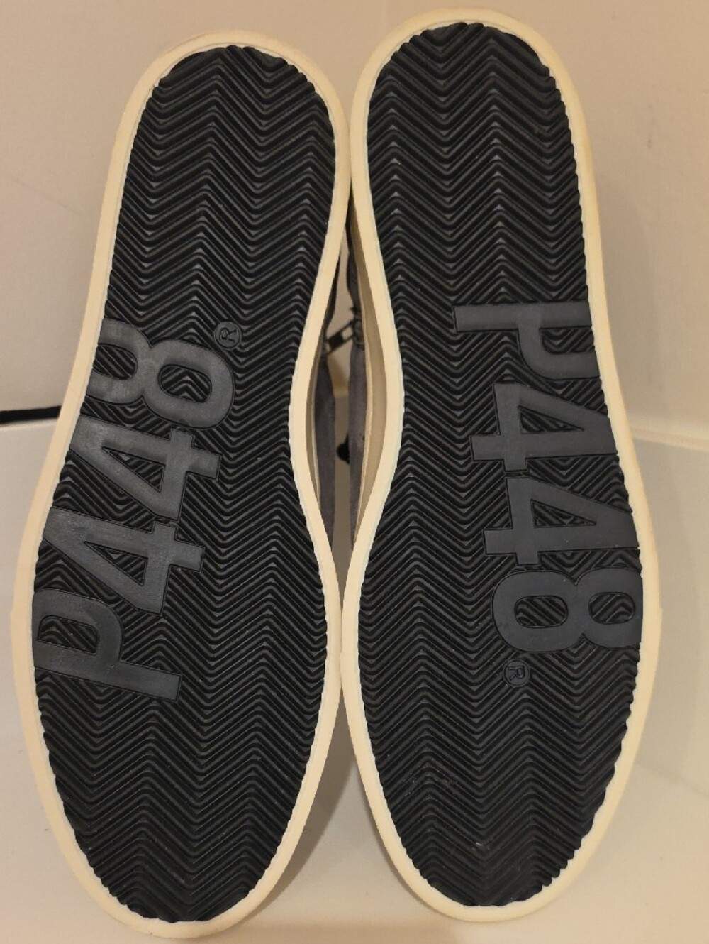 NEW RARE $325 P448 MEN'S TAYLOR CHESS HIGH TOP SUEDE SNEAKER SHOES SIZE 46 - Picture 7 of 10